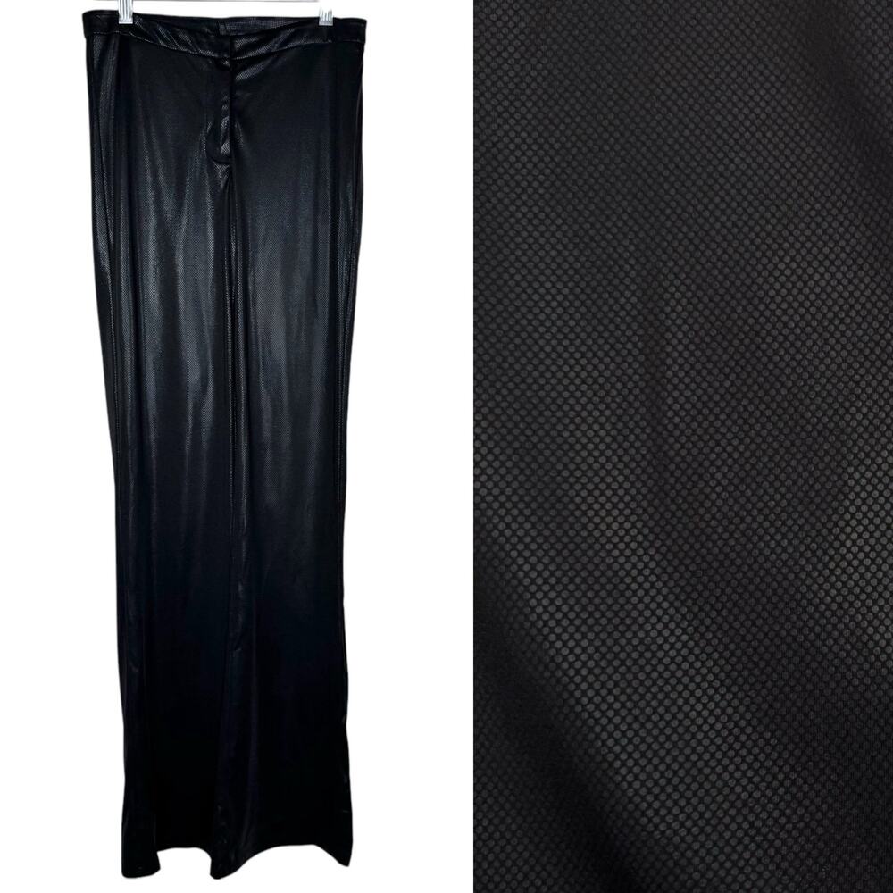Bisou Bisou Michelle Bohbot Black Flare Leg Pants XS